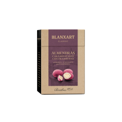 Blanxart Rocs mandlji v malinovi čokoladi, 100 g