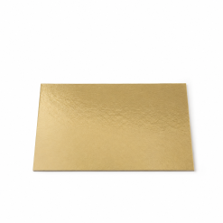 Zlat pravokoten podstavek za torto 3mm, 30x40cm