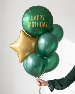 Alternative view of Balon folija - Happy Birthday zelen (Partydeco)