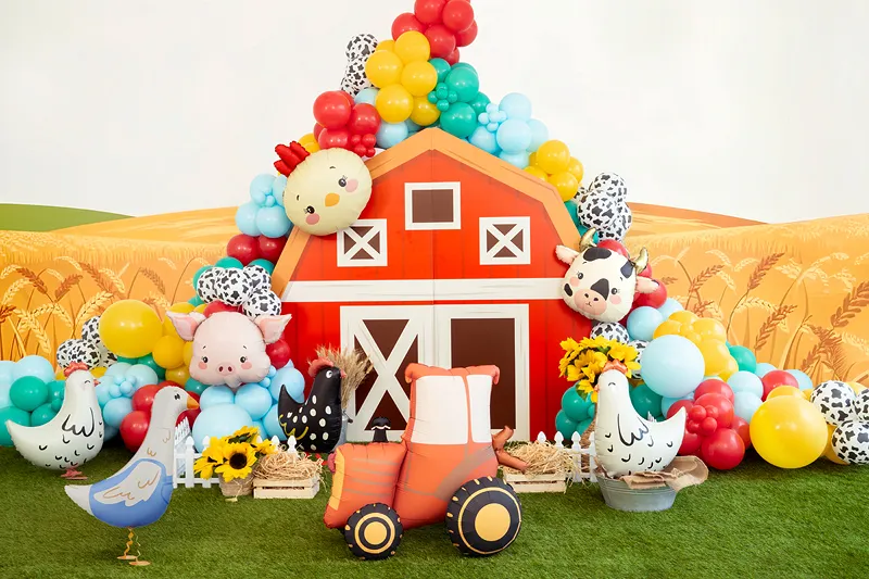 Stoječi balon folija - traktor (Partydeco) - slika 2