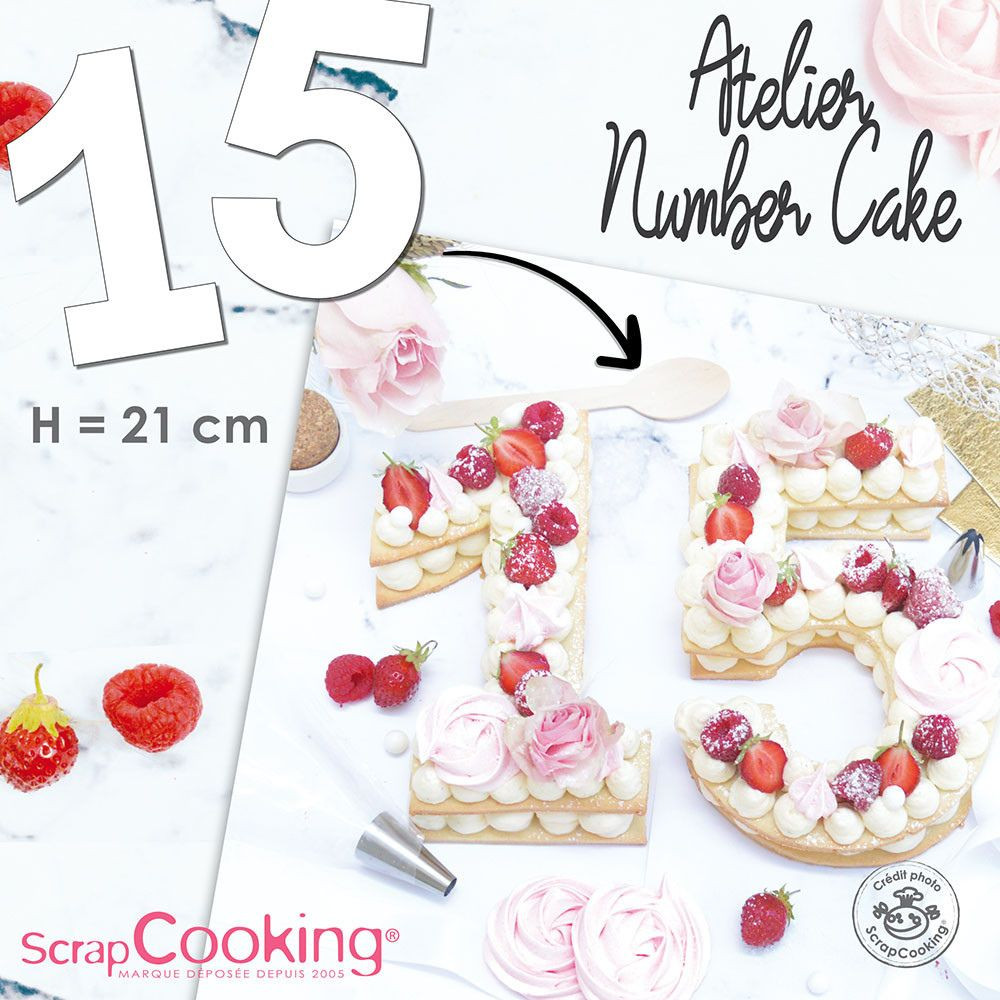 Set za izdelavo torte v obliki številke (ScrapCooking) - slika 2