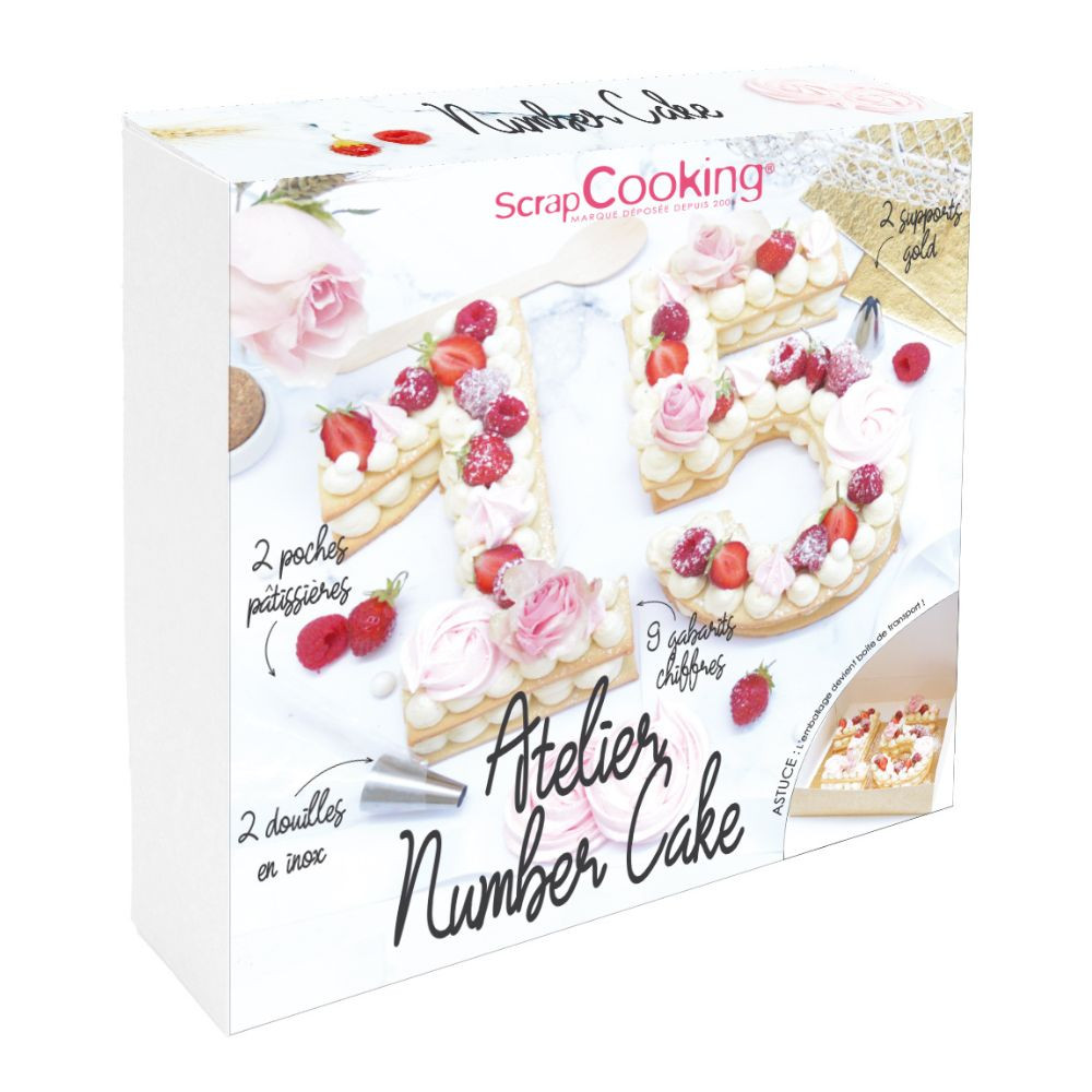Set za izdelavo torte v obliki številke (ScrapCooking)