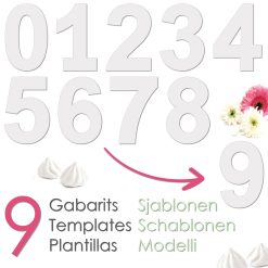 Alternative view of Šablone za izdelavo torte v obliki številke (ScrapCooking)