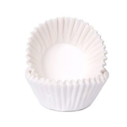 Mini papirnate košarice za drobno pecivo - bele (House of Marie)