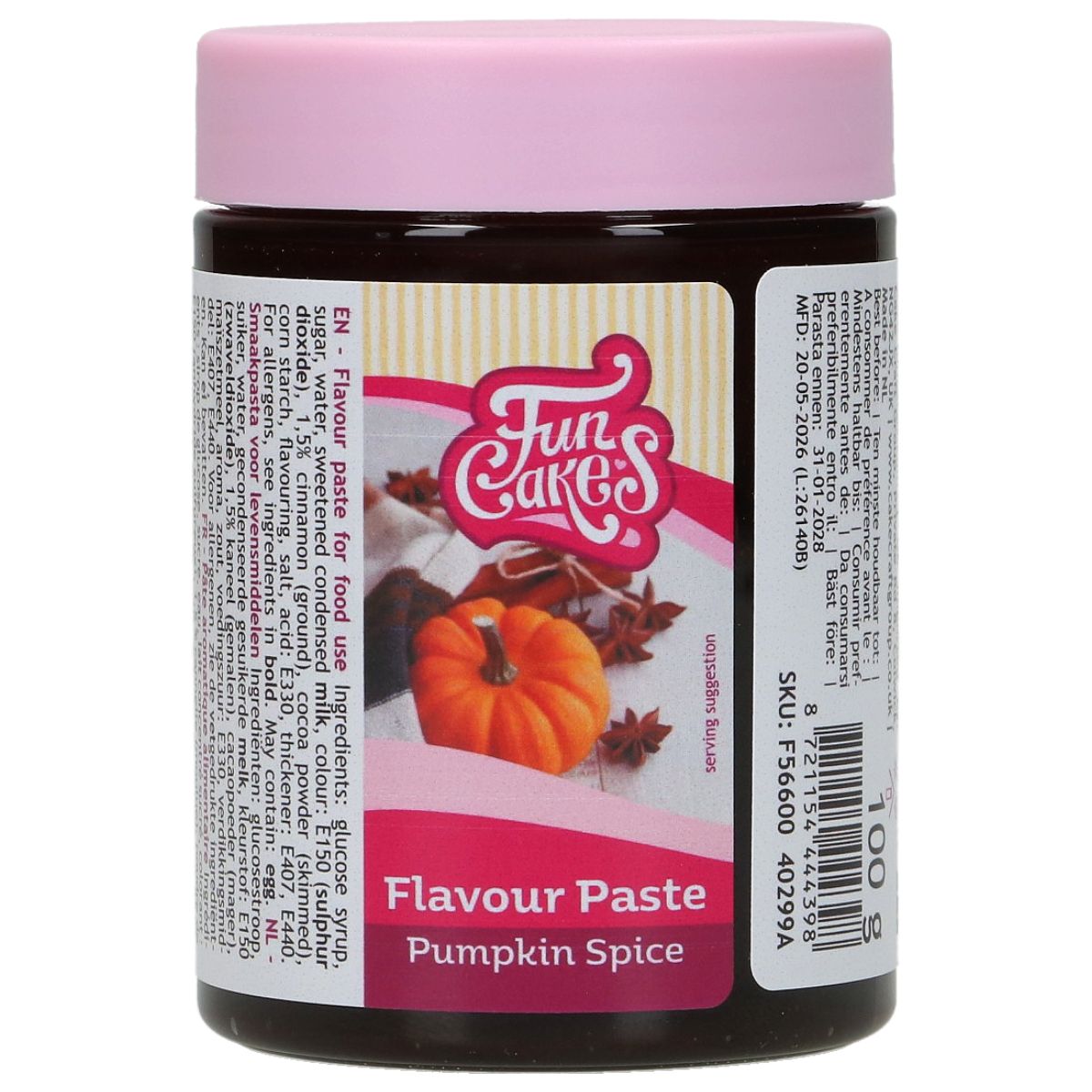 Pasta - Pumpkin Spice (FunCakes) 100g