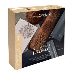 Komplet za pripravo božične rolade s čokoladnimi dekoracijami (Scrapcooking)