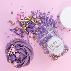 Dekorativni mix Happy sprinkles -Purple Elegance 90g - slika 3