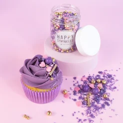 Dekorativni mix Happy sprinkles -Purple Elegance 90g - slika 4