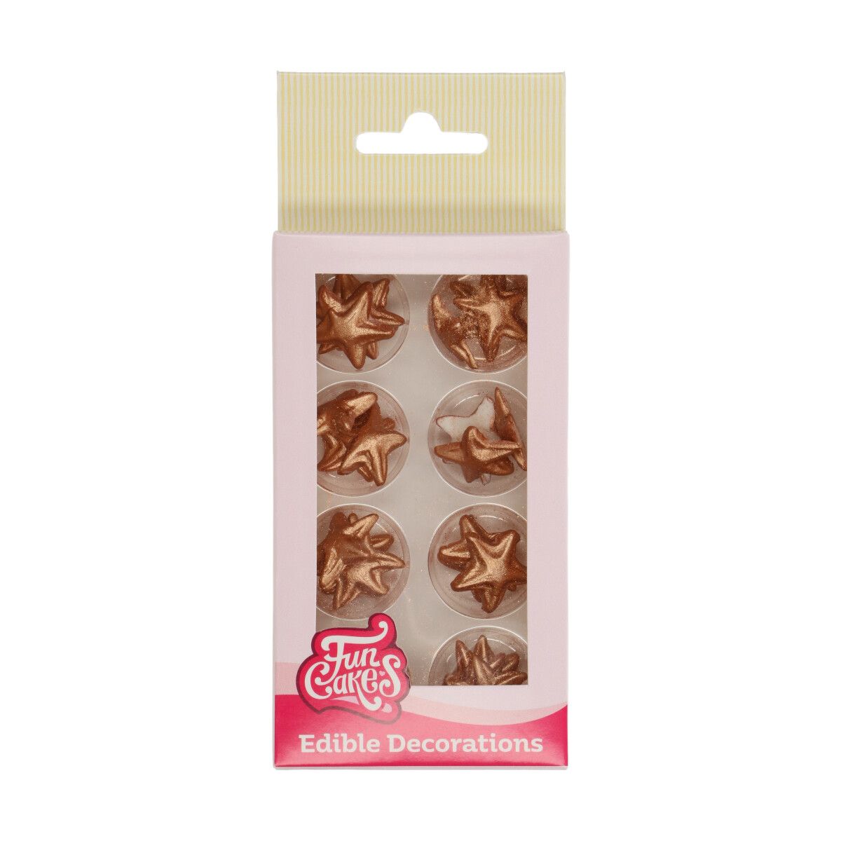 Sladkorna dekoracija bronaste zvezdice (Funcakes)