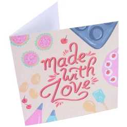 Alternative view of Darilna kartica za torto Made with love (PME)