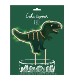 Cake topper z led lučkami - dinozaver (ScrapCooking)